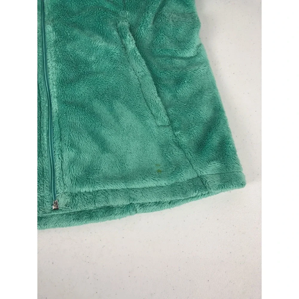 The North Face Girls XL Osalita Jacket Green Fleece Soft Cozy